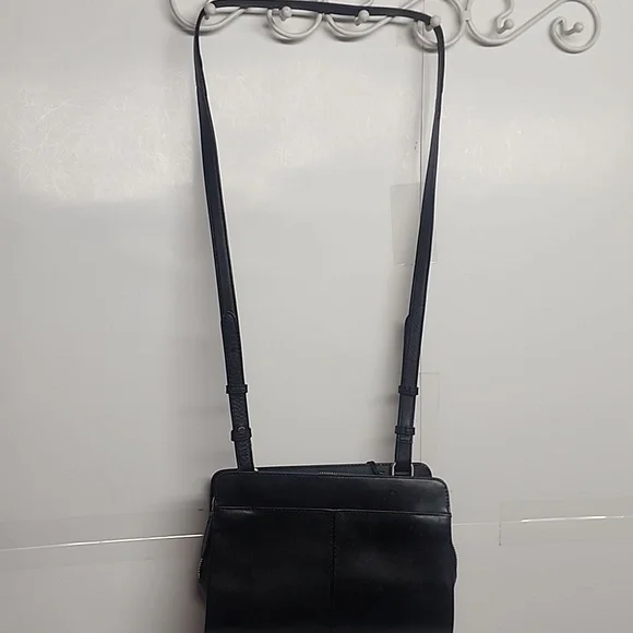 Radley London Liverpool Street Vintage Black Crossbody Bag Gold Accents & Charms - Picture 8 of 14